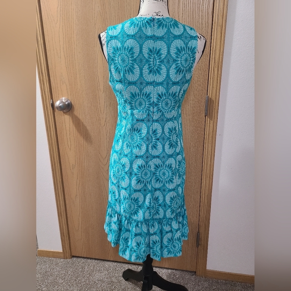 Trina Turk Carpinteria V-neck Lace Crochet Boho Preppy Flounce Ruffle Dress - Picture 5 of 6